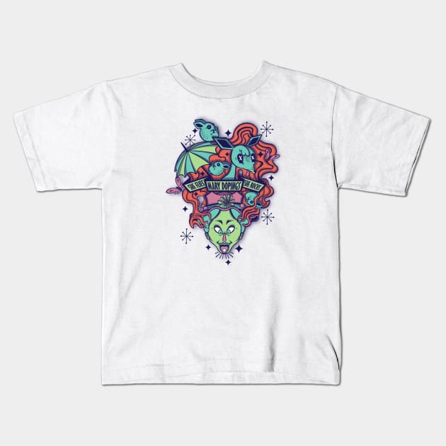 Mary Dopings Kids T-Shirt by heybro